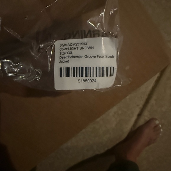 Tan Faux Fur Trim Penny Lane Vintage 60s 70s Inspired Coat Halloween - Picture 6 of 7